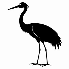 Crane Black silhouette