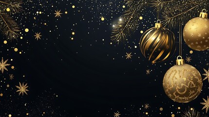 Elegant luxury christmas background 4K