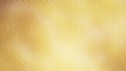 金色の和柄模様・背景	