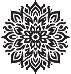 Mandala  Black and White Logo Vector – SVG Design.

This is a printable SVG design file. You can easily print on t-shirts, hoodies, mugs, bags, posters, walls, etc.
