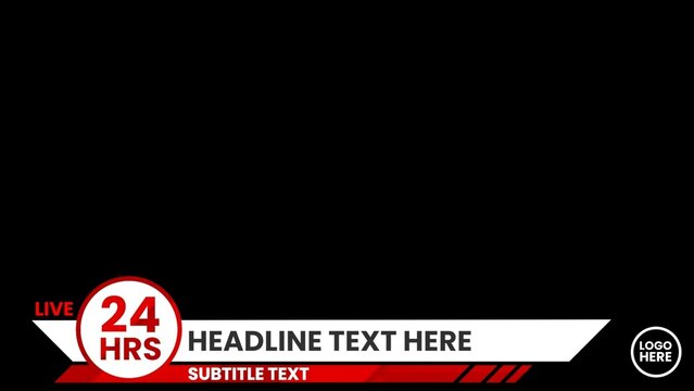 Breaking News Channel Information Text Bar