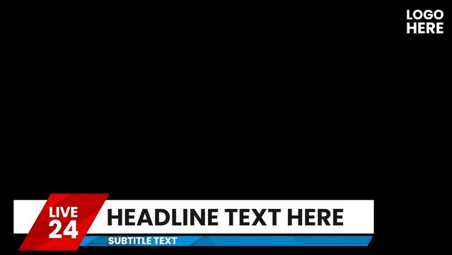 Modern News Information Lower Thirds