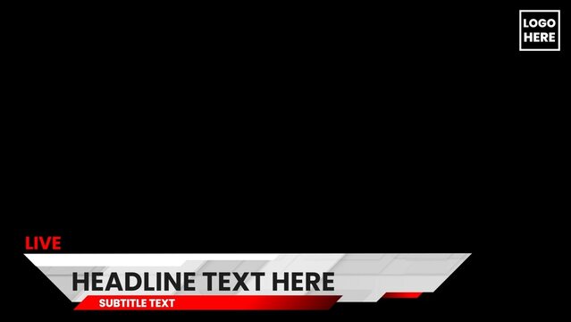 Live Breaking News Lower Thirds Title