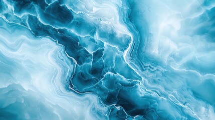 Obraz premium A serene abstract blue texture illustrating fluid movement and natural elegance, perfect for backgrounds and artistic designs.
