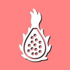 Dragon Fruit Vector Icon