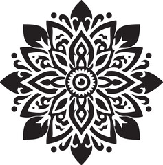 Mandala  Black and White Logo Vector – SVG Design.

This is a printable SVG design file. You can easily print on t-shirts, hoodies, mugs, bags, posters, walls, etc.
