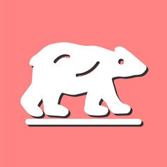 Polar Bear Vector Icon