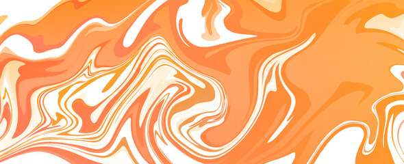 Abstract orange watercolor vector background. Vibrant orange and yellow watercolor splash with a smooth, flowing texture on a white background. Perfect for creative projects and backgrounds. vector