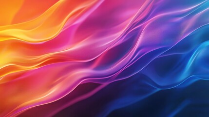 Obraz premium A vibrant wave of colors blending together in a smooth, flowing pattern, perfect for backgrounds and artistic designs.