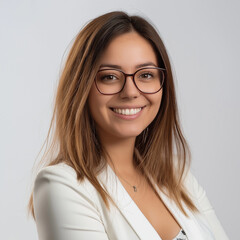 Obraz premium Professionelles Porträt einer jungen Frau mit natürlichem Look. Perfekt für LinkedIn, Facebook oder andere soziale Medien