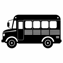 School bus Black silhouette