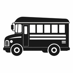 School bus Black silhouette