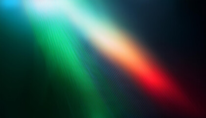 Vibrant Streaks of Light. Abstract Gradient Rays in Red, Green, and White Converging in a Dynamic Motion on a Dark Background. Poster Banner Wallpaper With Copy Space