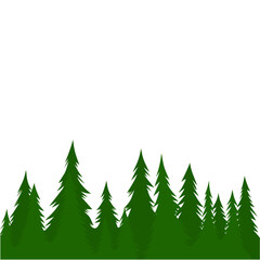 Obraz premium Lush Green Forest Illustration
