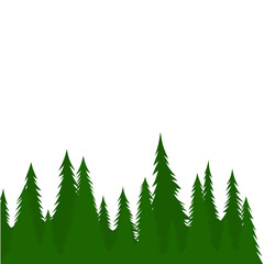 Obraz premium Lush Green Forest Illustration