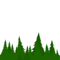 Lush Green Forest Illustration