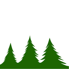 Obraz premium Lush Green Forest Illustration
