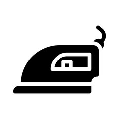 ironing glyph icon