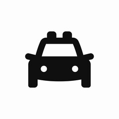 police car cop siren icon