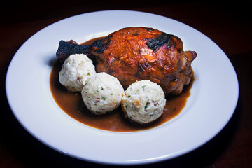 Braised Pork Shank & German Dumplings