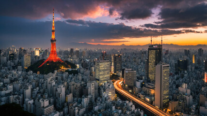 Obraz premium Beautiful Tokyo, Japan 