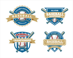 Obraz premium baseball logo design