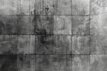 Obraz premium A black and white concrete wall with a subtle grid pattern for texture, Overlay a subtle grid pattern in varying shades of gray over the canvas texture