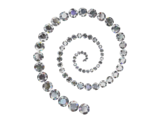Sparkling diamond spiral background png