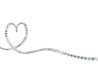 Row of diamond background