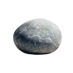 Fototapeta premium Smooth Weathered River Stone with Veins, weathered by time, adorned with subtle veins and markings, showcasing natures artistry, perfect for decorative use or grounding rituals.