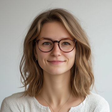 Professionelles Portr&auml;t einer jungen Frau mit nat&uuml;rlichem Look. Perfekt f&uuml;r LinkedIn, Facebook oder andere soziale Medien