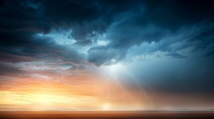 Obraz premium A field of grass is lit up by a lightning bolt