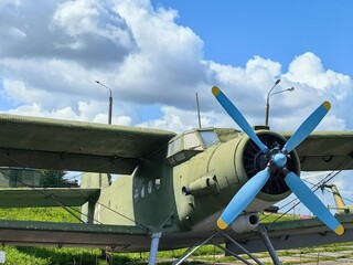old plane with a propeller