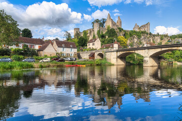Angles-sur-l'Anglin historical village, Vienne department, France