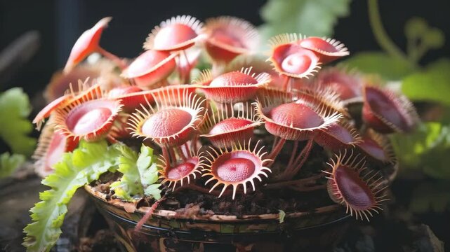 video of venus flytrap is a carnivorous plant