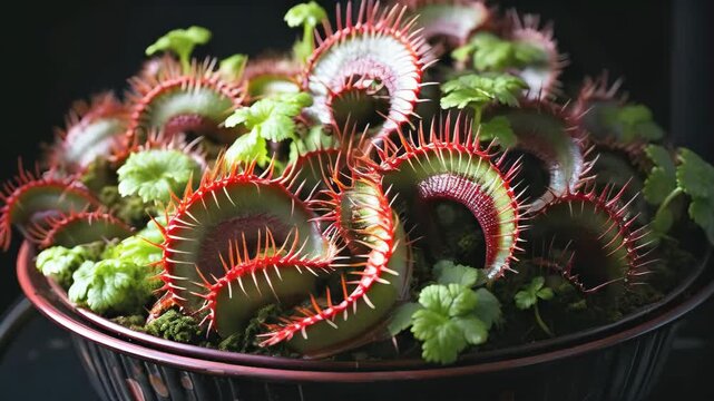 video of venus flytrap is a carnivorous plant