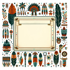 Fototapeta premium Native American Heritage Month graphics