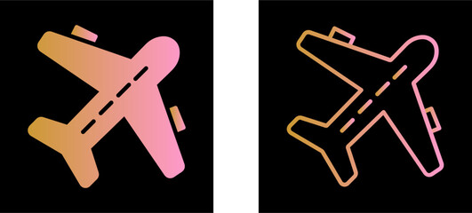 Plane Flying Vector Icon