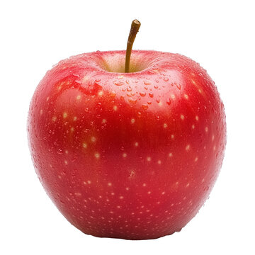 red apple isolated PNG transparent background