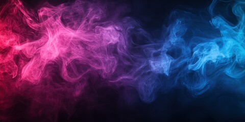 Fototapeta premium Abstract smoke on a dark background , ai