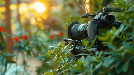 Professional Camera Capturing Nature's Beauty