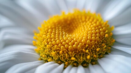Close-Up Macro Photography of a Daisy Flower