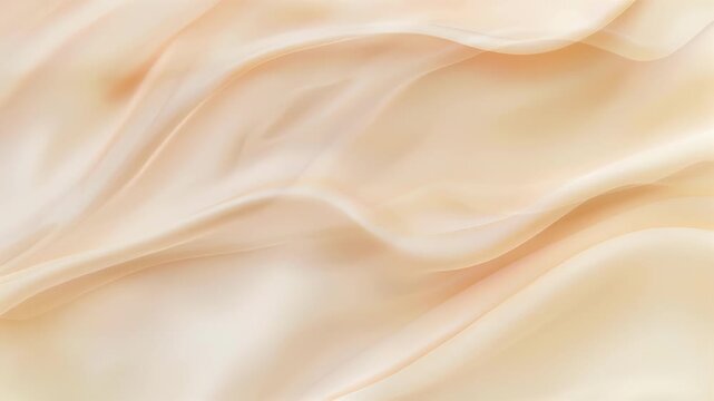 Abstract Background Smooth Texture of Beige Fabric with Seamless Loop Animation and Copy Space Area.