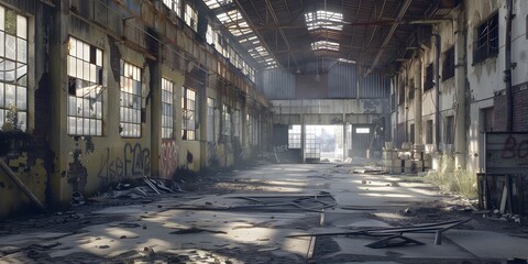 Industrial Decay, Light-Filled Factory Ruins