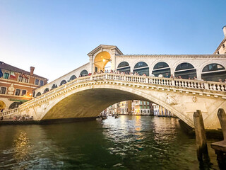Naklejka premium Grand Canal - Rialto - Venice Italy