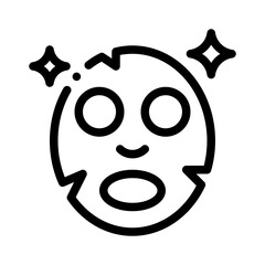 face mask line icon