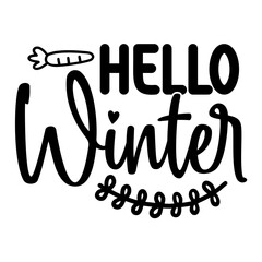 Hello Winter SVG