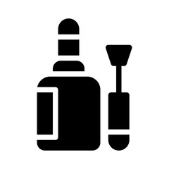 nail polish glyph icon