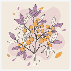 best and biggest title, buckthorn tree vector