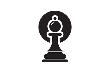 Chess pieces vector illustration. Chess checkmate silhouettes